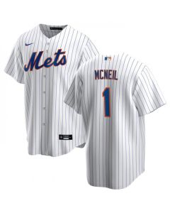 Men's New York Mets #1 Jeff McNeil White Cool Base Stitched Jersey