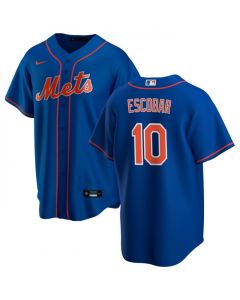 Men's New York Mets #10 Eduardo Escobar Royal Cool Base Stitched Jersey