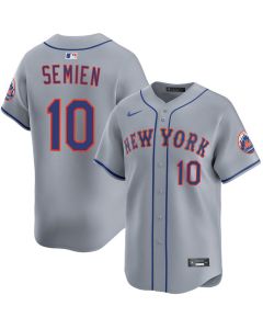 Men's New York Mets #10 Marcus Semien Gray Limited Jersey (Gray)