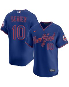 Men's New York Mets #10 Marcus Semien Royal Alternate Pullover Limited Jersey