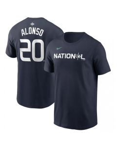 Men's New York Mets #20 Pete Alonso Navy 2023 All-star Name & Number T-Shirt
