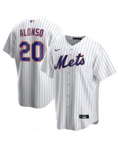 Men's New York Mets #20 Pete Alonso White Cool Base Stitched MLB Jersey