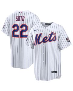 Men's New York Mets #22 Juan Soto Nike White 2026 All-Star Game Replica Jersey (White)