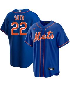 Men's New York Mets #22 Juan Soto Royal 2024 Cool Base Stitched Baseball Jersey