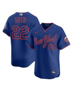 Men's New York Mets #22 Juan Soto Royal Alternate 2025 MLB Limited Jersey (Royal)