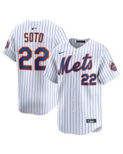 Men's New York Mets #22 Juan Soto White Home Limited Player Jersey