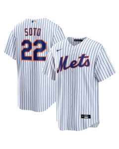 Men's New York Mets #22 Juan Soto White Home Replica Player Jersey