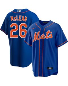 Men's New York Mets #26 Nolan McLean Blue Cool Base Stitched Baseball Jersey (Blue)