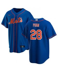 Men's New York Mets #28 Tommy Pham Royal Cool Base Stitched Jersey