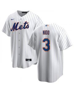 Men's New York Mets #3 Tomas Nino White Cool Base Stitched Jersey