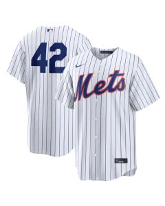 Men's New York Mets #42 Jackie Robinson White Home 2026 Jackie Robinson Day Replica Jersey (White)