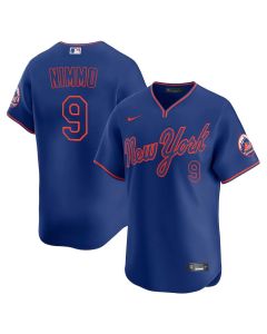 Men's New York Mets #9 Brandon Nimmo Royal Alternate 2025 Limited Stitched Jersey