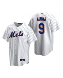 Men's New York Mets #9 Brandon Nimmo White Cool Base Stitched Baseball Jersey