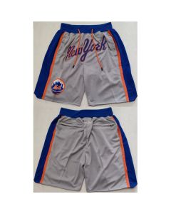 Men's New York Mets Blue/Grey Shorts (Run Small)
