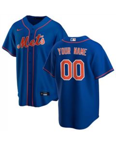 Men's New York Mets Customized Stitched MLB Jersey (Style 2)