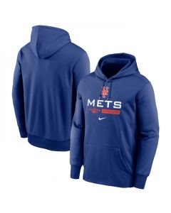 Men's New York Mets Royal 2022 Performance Pullover Hoodie