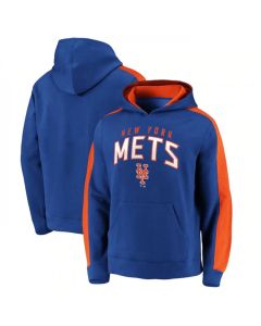 Men's New York Mets Royal Game Time Arch Pullover Hoodie Pullover Hoodie
