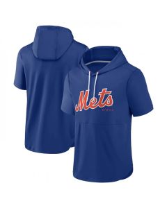 Men's New York Mets Royal Sideline Training Hooded Performance T-Shirt