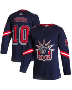 Men's New York Rangers #10 Artemi Panarin 2021 Navy Reverse Retro Stitched Jersey