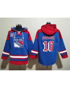 Men's New York Rangers #10 Artemi Panarin Blue Ageless Must-Have Lace-Up Pullover Hoodie