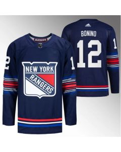 Men's New York Rangers #12 Nick Bonino Navy Stitched Jersey