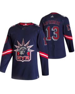 Men's New York Rangers #13 Alexis Lafreniere 2021 Navy Reverse Retro Stitched Jersey
