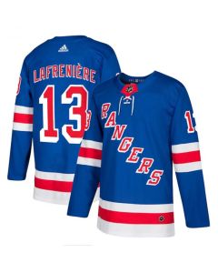 Men's New York Rangers #13 Alexis Lafreniere Blue Stitched NHL Jersey