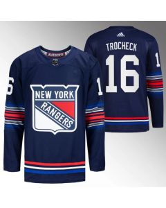 Men's New York Rangers #16 Vincent Trocheck Navy Stitched Jersey