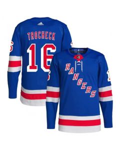 Men's New York Rangers #16 Vincent Trocheck Royal Stitched Jersey
