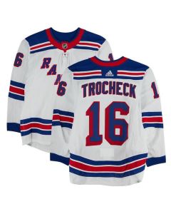 Men's New York Rangers #16 Vincent Trocheck White Stitched Hockey Jersey