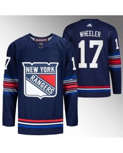 Men's New York Rangers #17 Blake Wheeler Navy Stitched Jersey