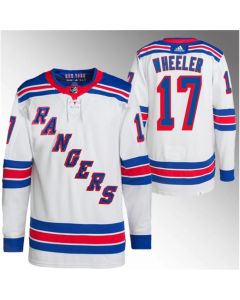 Men's New York Rangers #17 Blake Wheeler White Stitched Jersey