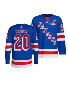 Men's New York Rangers #20 Chris Kreider Blue Stitched Jersey