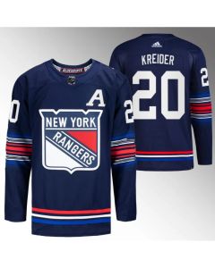 Men's New York Rangers #20 Chris Kreider Navy Stitched Jersey