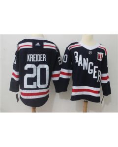 Men's New York Rangers #20 Jimmy Vesey Navy 2018 Winter Classic Authentic Stitched NHL Jersey