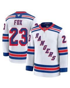 Men's New York Rangers #23 Adam Fox White Away Premium Custom Jersey
