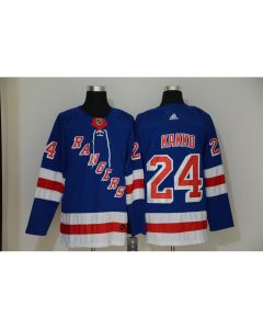 Men's New York Rangers #24 Kaapo Kakko Blue Stitched NHL Jersey