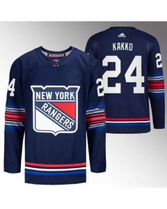 Men's New York Rangers #24 Kaapo Kakko Navy Stitched Jersey