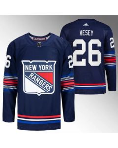 Men's New York Rangers #26 Jimmy Vesey Navy Stitched Jersey