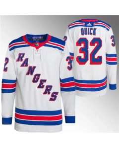 Men's New York Rangers #32 Jonathan Quick White Stitched Jersey