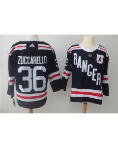 Men's New York Rangers #36 Mats Zuccarello Navy 2018 Winter Classic Authentic Stitched NHL Jersey