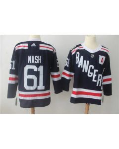 Men's New York Rangers #61 Rick Nash Navy 2018 Winter Classic Authentic Stitched NHL Jersey