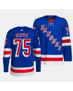 Men's New York Rangers #75 Ryan Reaves Blue Stitched Jersey