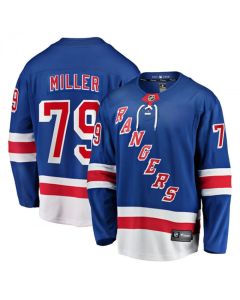 Men's New York Rangers #79 K'Andre Miller Blue Home Stitched Jersey