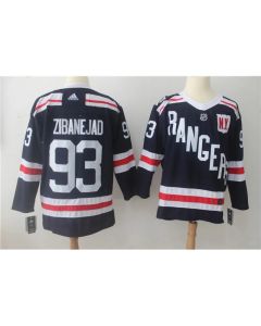 Men's New York Rangers #93 Mika Zibanejad Navy 2018 Winter Classic Authentic Stitched NHL Jersey
