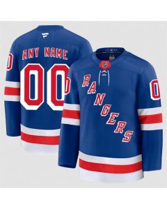 Men's New York Rangers Active Player Custom Royal 2024-25 Home Stitched Hockey Jersey