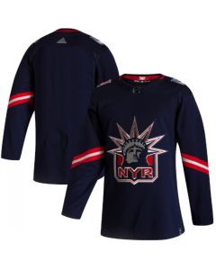 Men's New York Rangers Blank 2021 Navy Reverse Retro Stitched Jersey