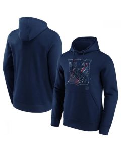 Men's New York Rangers Navy Etch Hoodie