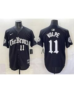 Men's New York Yankees #11 Anthony Volpe Black "Gothic Legacy Edition" Vapor Premier Limited Stitched Baseball Jersey