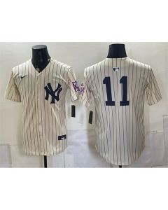 Men's New York Yankees #11 Anthony Volpe Cream 2026 Field of Dreams Stadium Baseball Jersey (Cream)